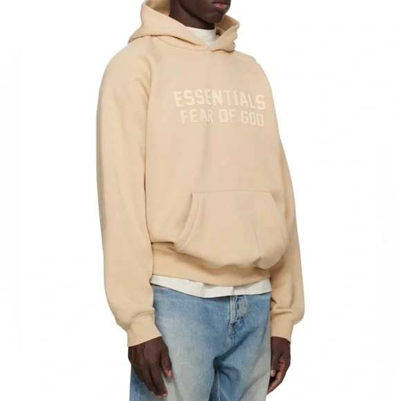 ESSENTIALS
Beige Raglan Hoodie - Picture 2 of 3